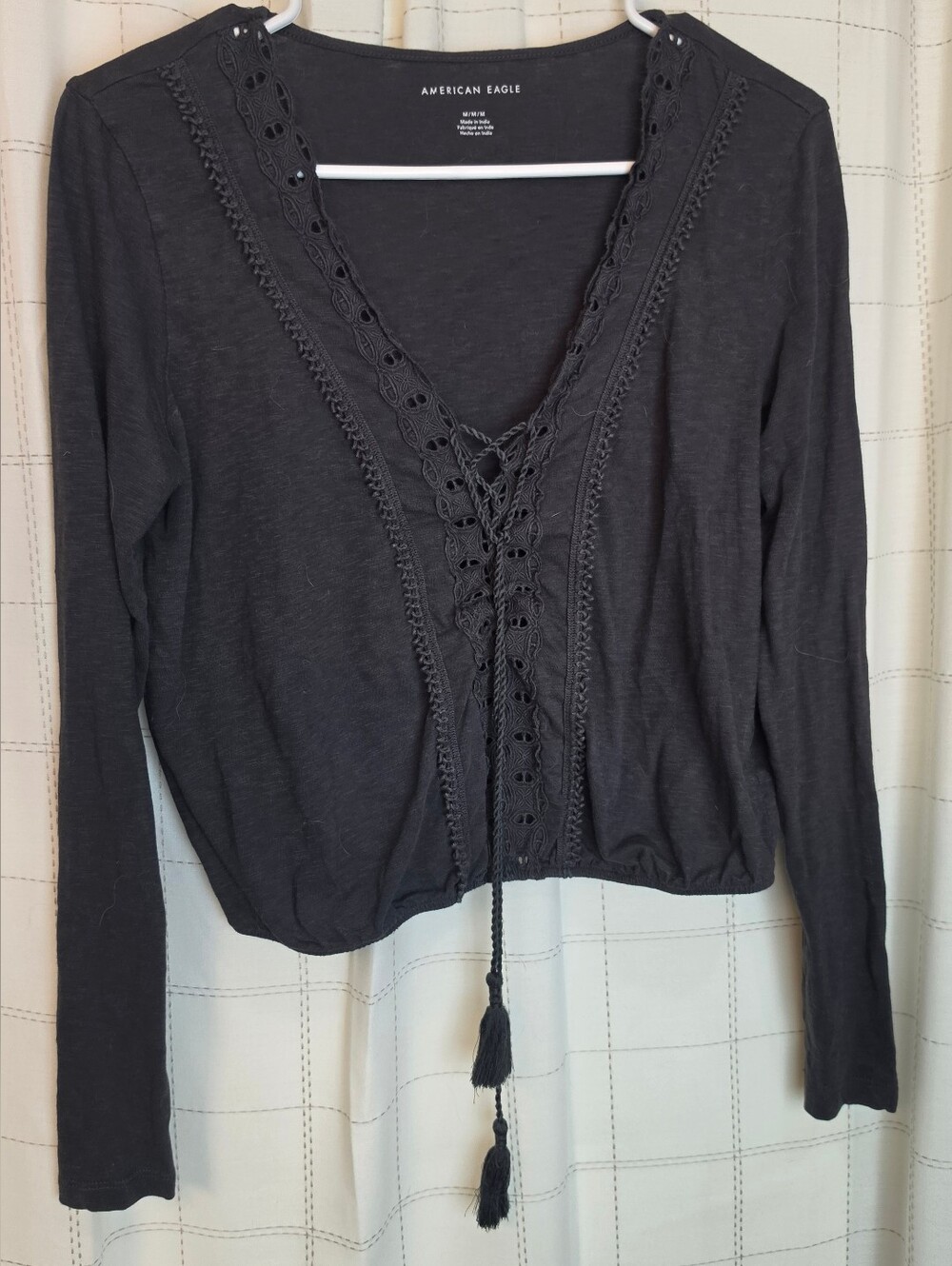 American Eagle Tassle Detail Top